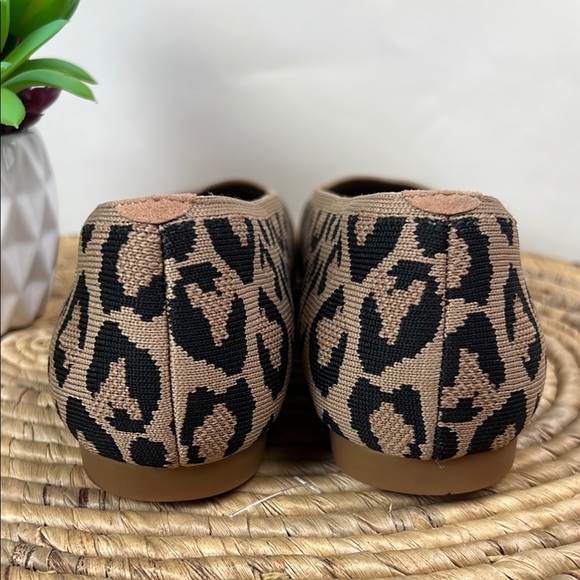 New VIVAIA Leopard Stretch Knit Ballet Flats - Picture 7 of 13